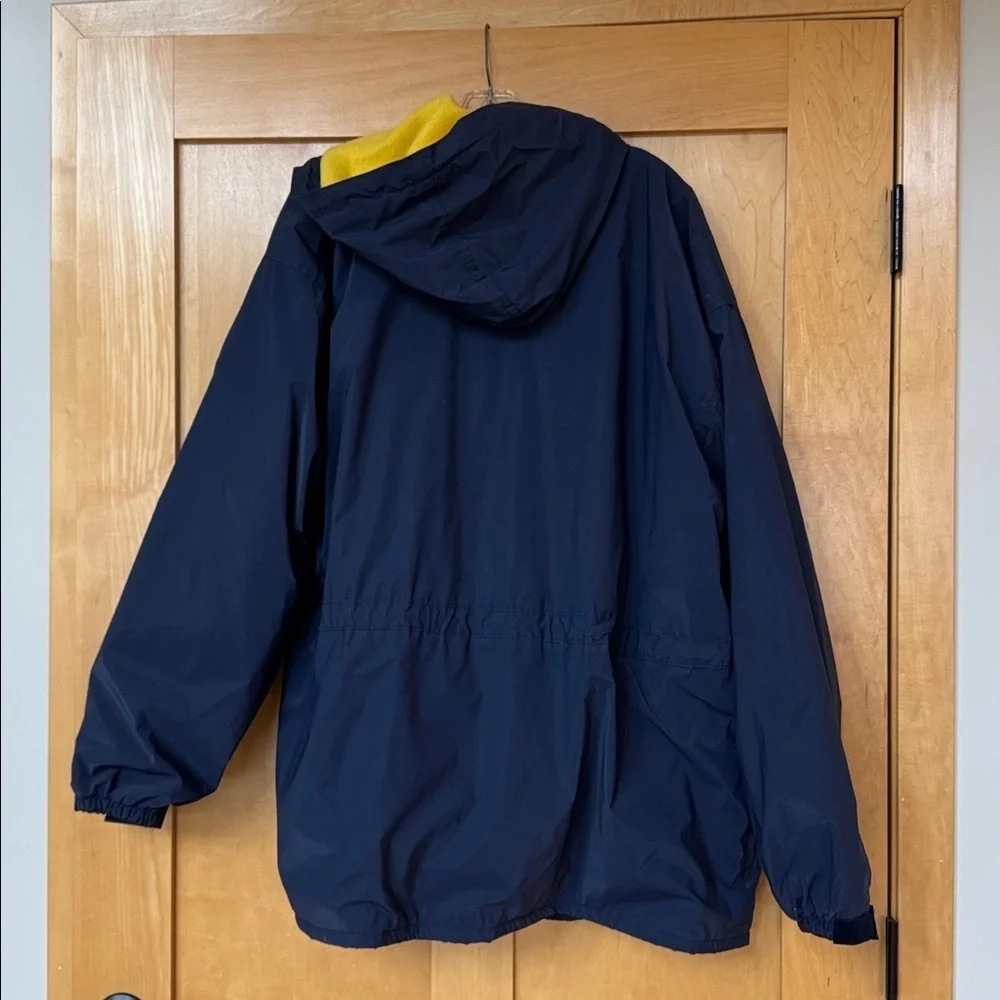 Bimini Bay outfitters Blue fishing Jacket Yellow fleece Interior hood men’s XL - Picture 8 of 10